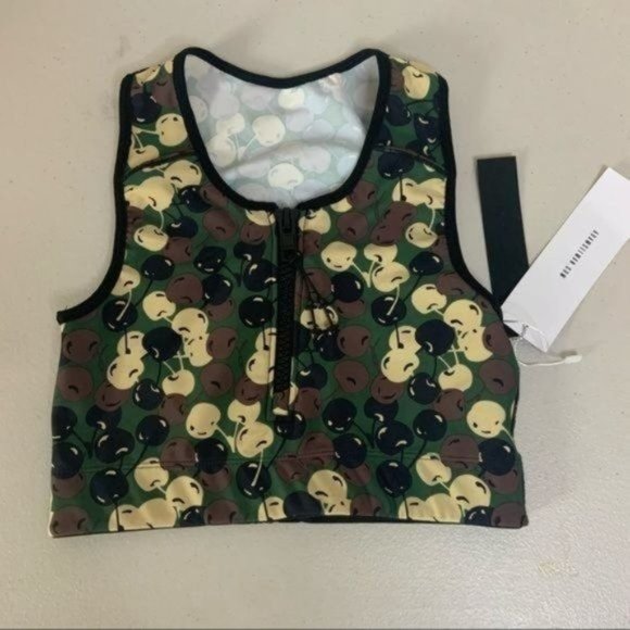 ADAM SELMAN SPORT ZIP FRONT CROP TOP CLASSIC CAMO - Picture 4 of 9